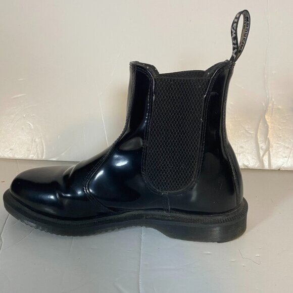 Dr. Martens AirWair Black Patent Leather Women’s Chelsea Boots Size 6 - Picture 5 of 13